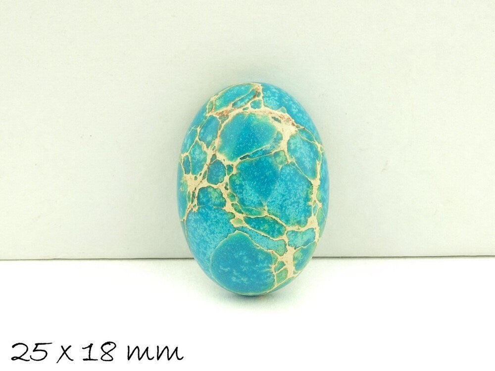 1 Stück ovaler Edelstein Cabochon, Regalit, 25 x 18 mm