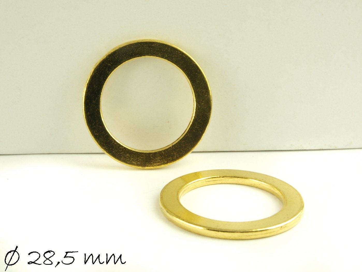 6 Stück massive Stempel Plättchen, Donut, Ø 28,5 mm