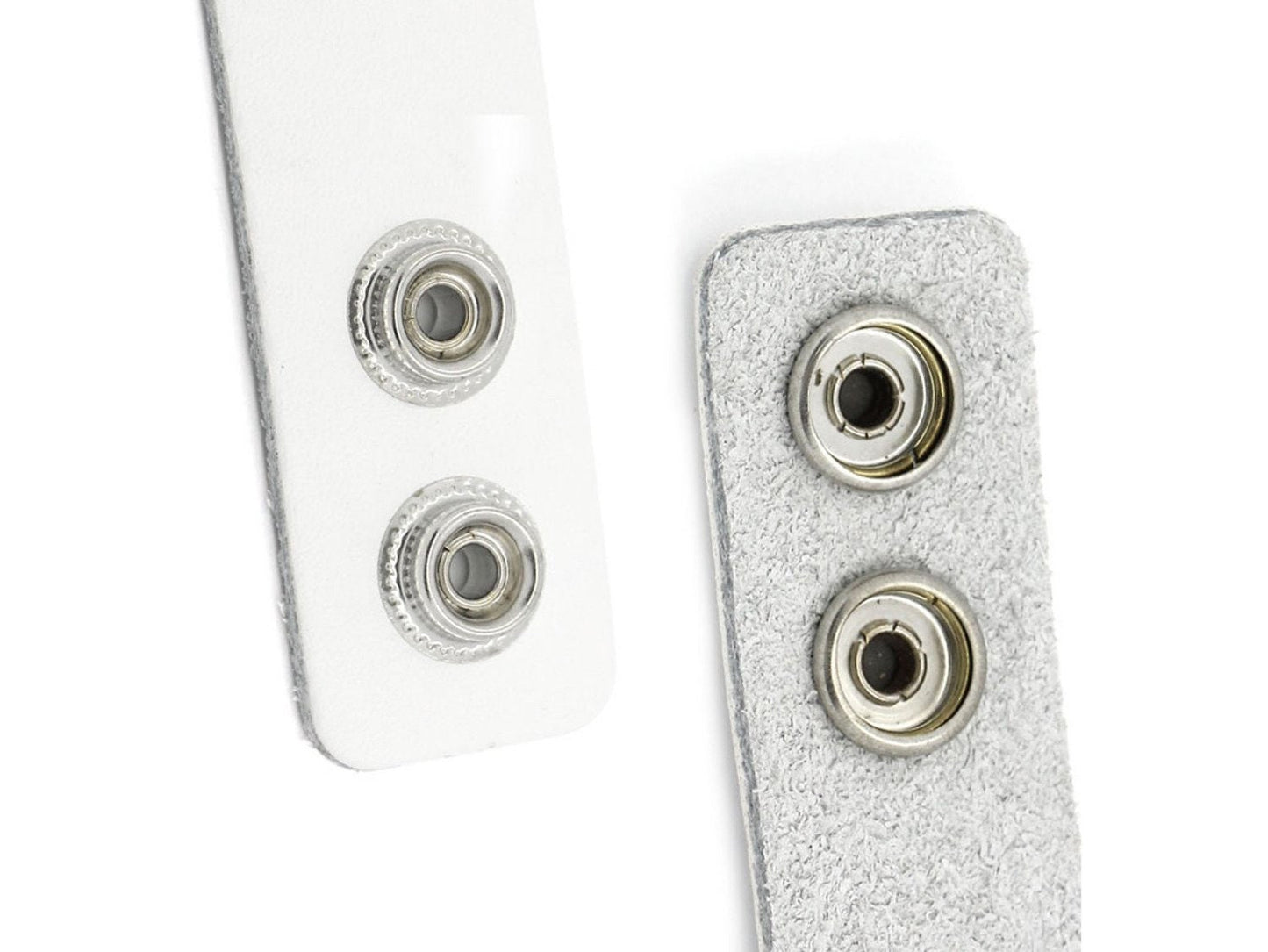 Armband für Druckknöpfe, Wechselschmuck Button weiß