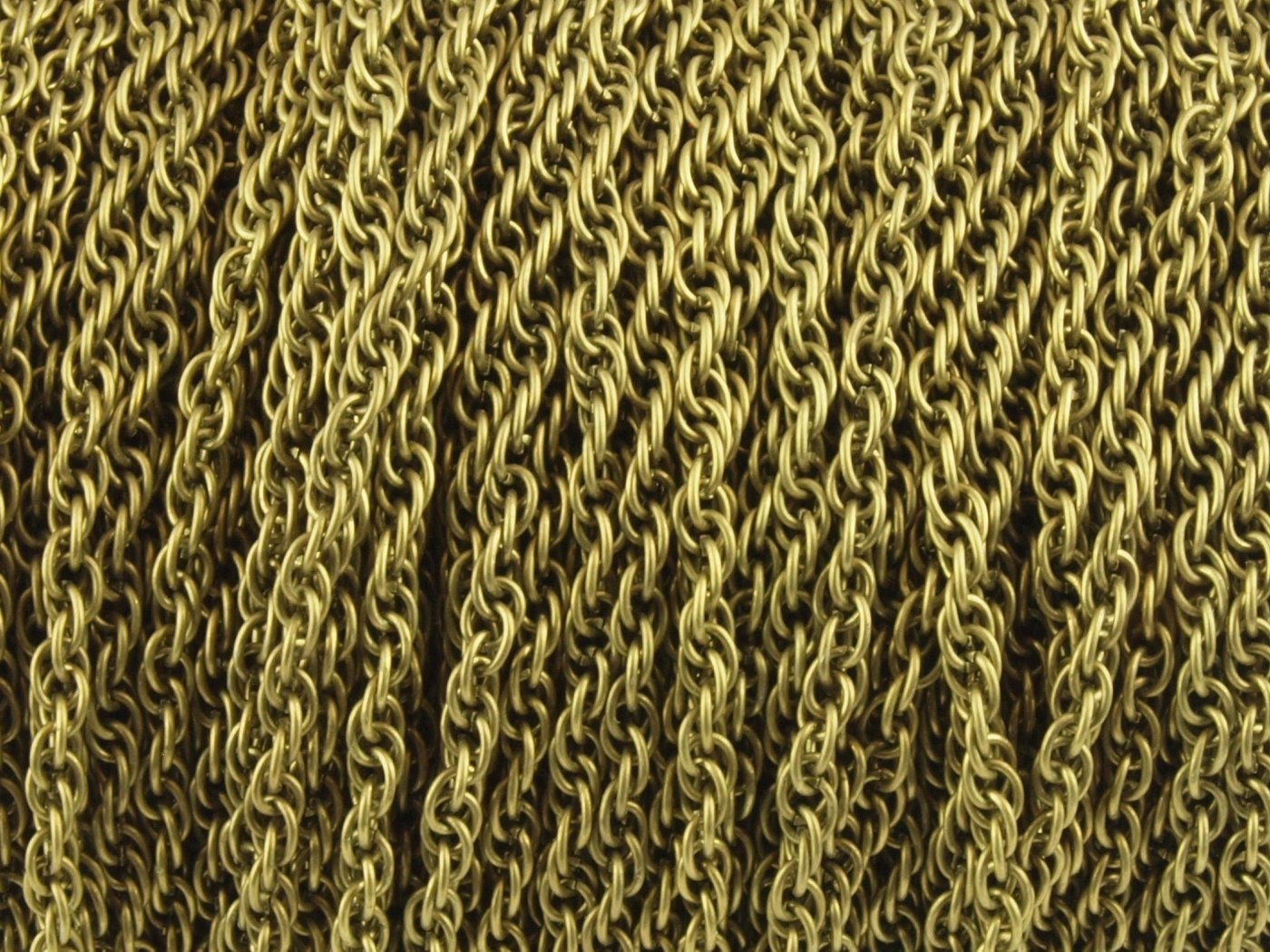 1,10EUR/m - 2 m Seilkette, Kordelkette - bronze Ø 3 mm