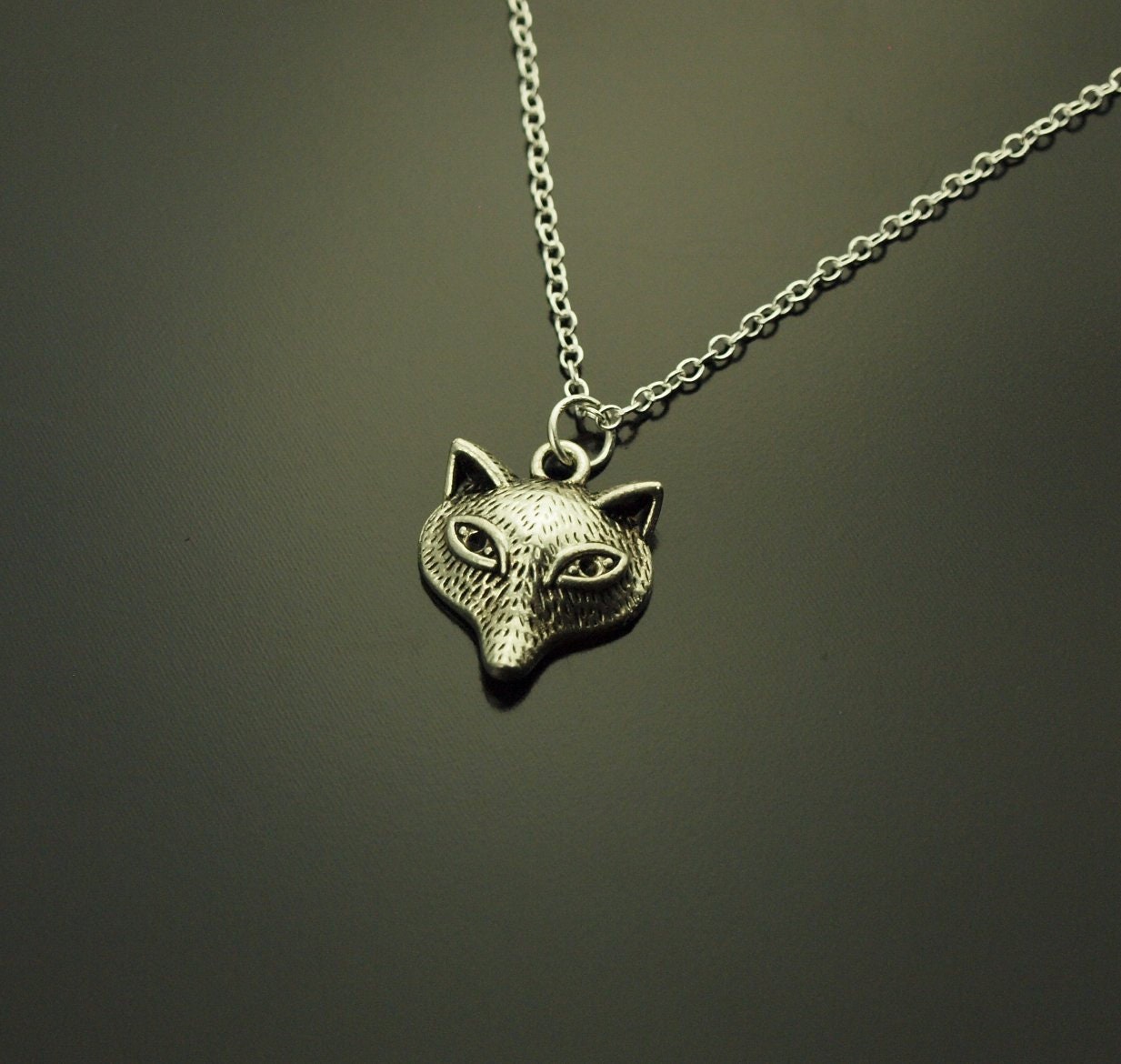 Kette Fuchs Anhänger silbern