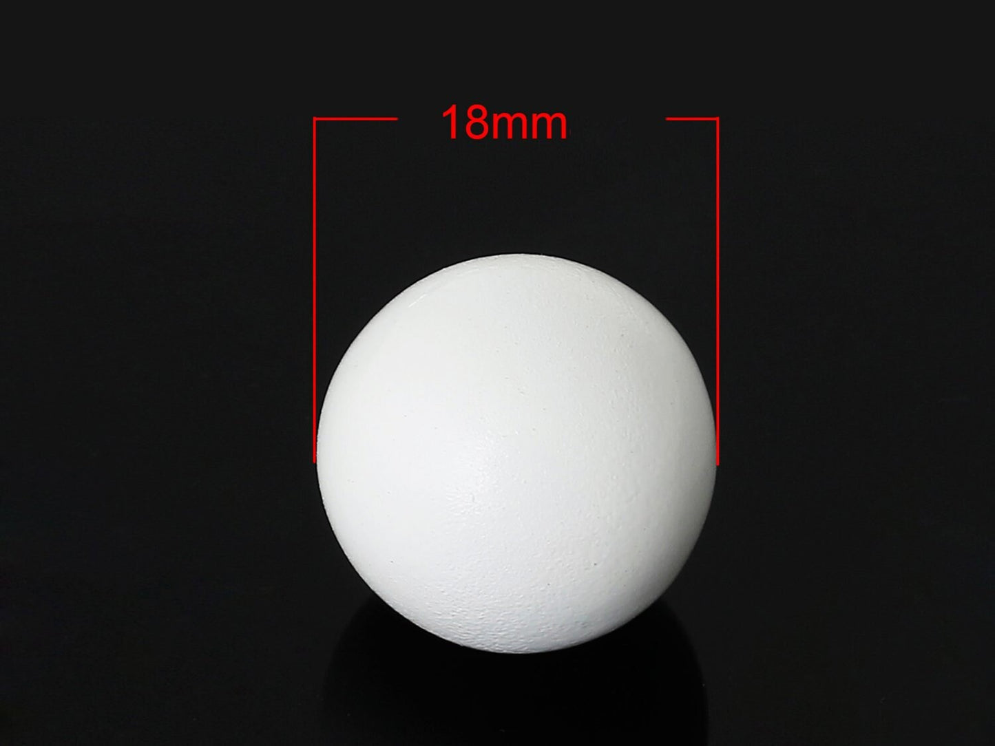 1 Stück Klangkugel, Weiß, Ø 18 mm