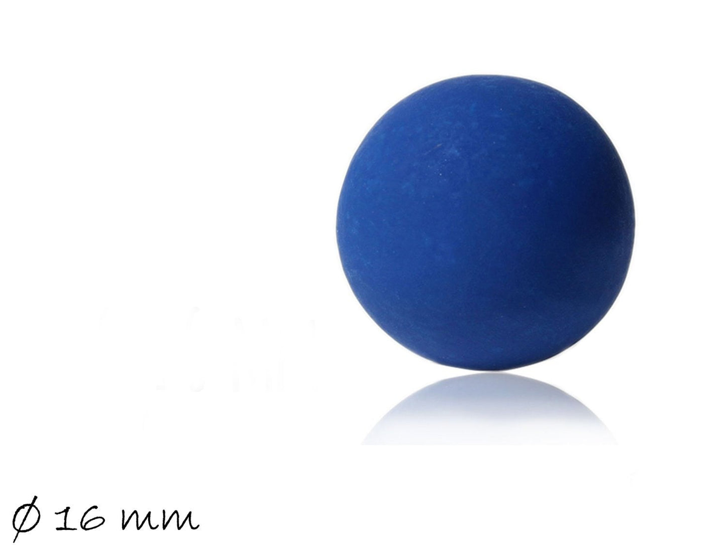 1 Stück Klangkugel, Blau, matt, Ø 16 mm