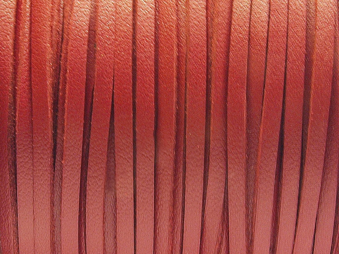 0,42EUR/m - 6 m Wildlederimitat 3 x 1,5 mm weinrot (glatt), flach