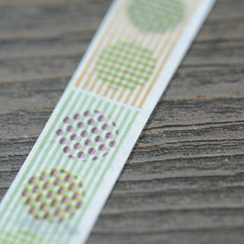 1 Rolle kreatives Tape Klebeband, Muster, 10 m lang, 15 mm breit