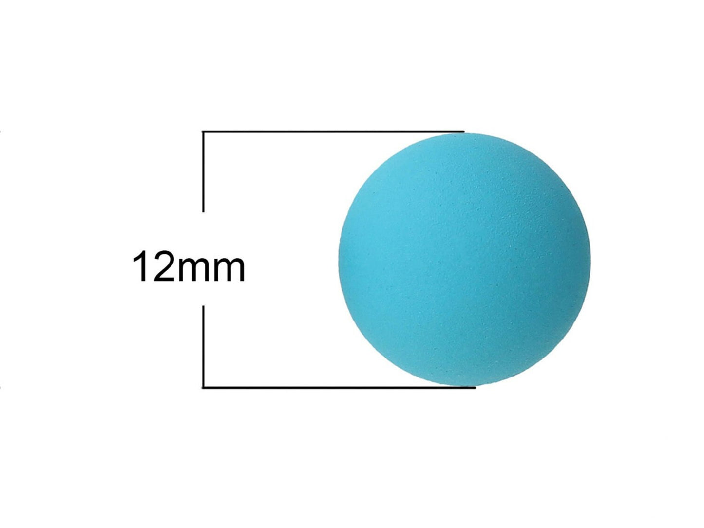 1 Stück Klangkugel, Ø 12 mm, hellblau