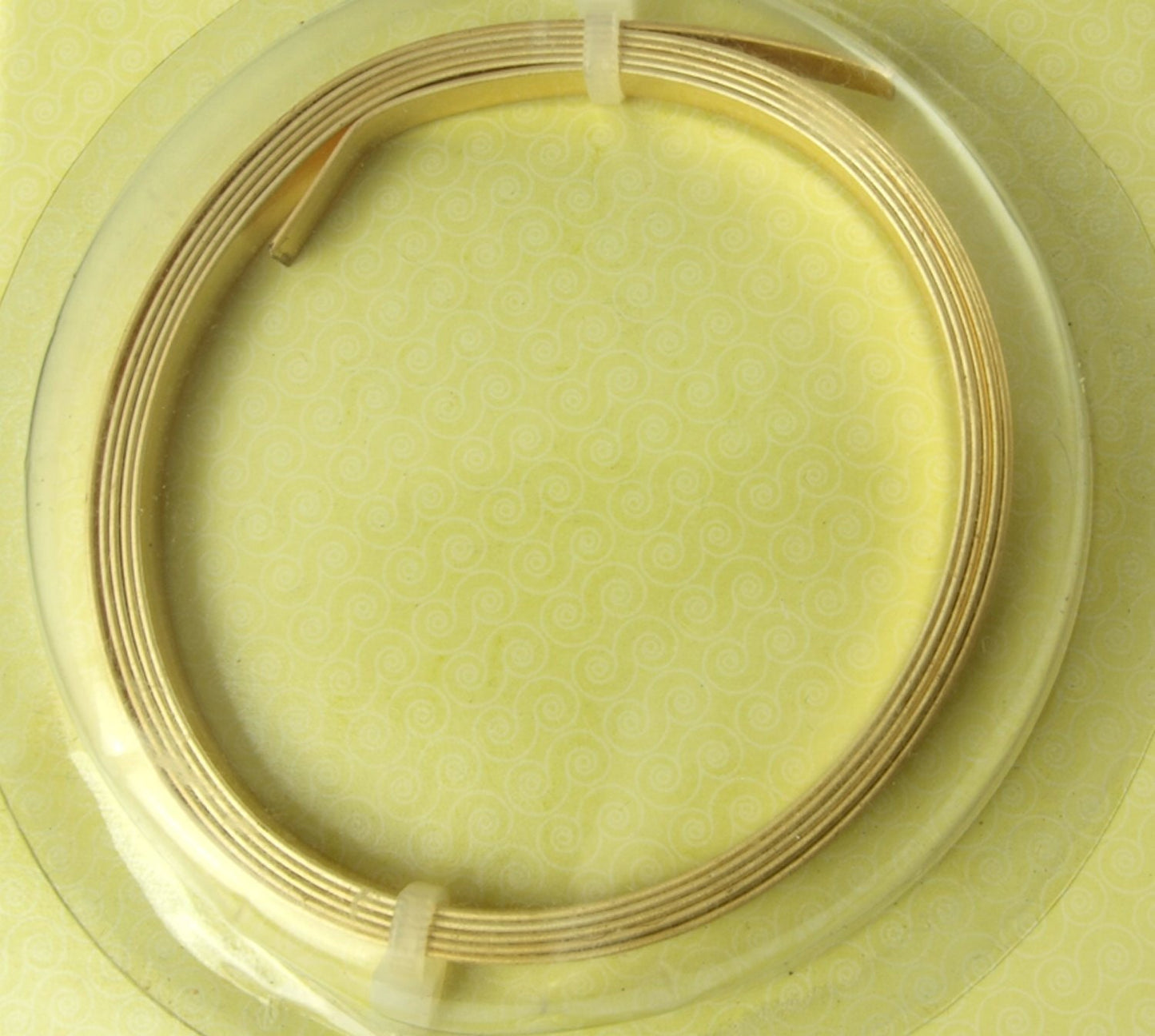 4,22 EUR/m - Kupfer-Draht in gold zum Stempeln, 3 x 0,75 mm, 0,9 m lang von Artistic Wire