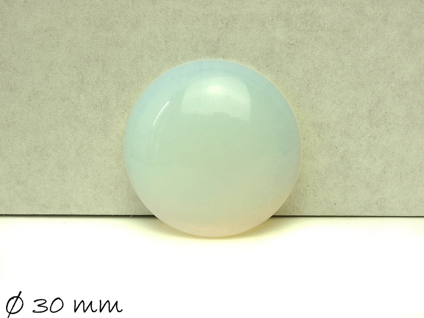 1 Stück Cabochon Opalit, Mondstein, Ø 30 mm