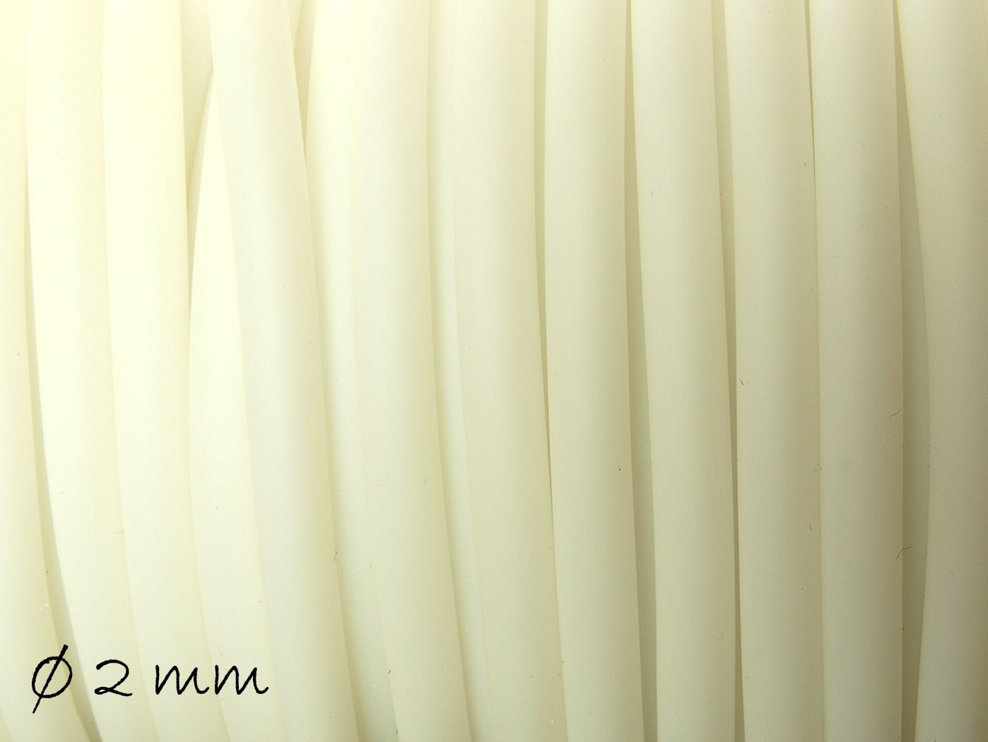 0,56 EUR/m - 5 m PVC-Band, weiß, 2 mm