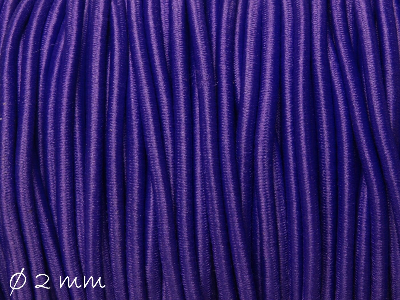 0,36EUR/m - 5 m Elastische Nylon-Schnur Ø 2 mm, lila