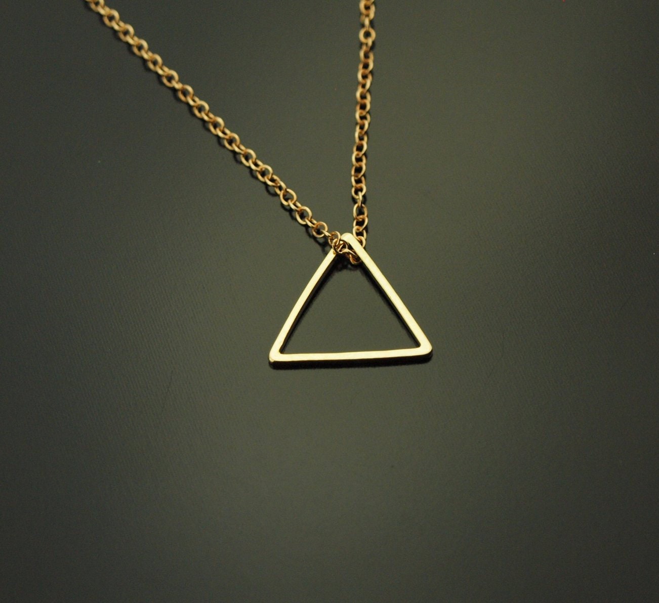 Kette nach Wahl Kreis rund Dreieck Viereck Hexagon Sechseck Anhänger golden