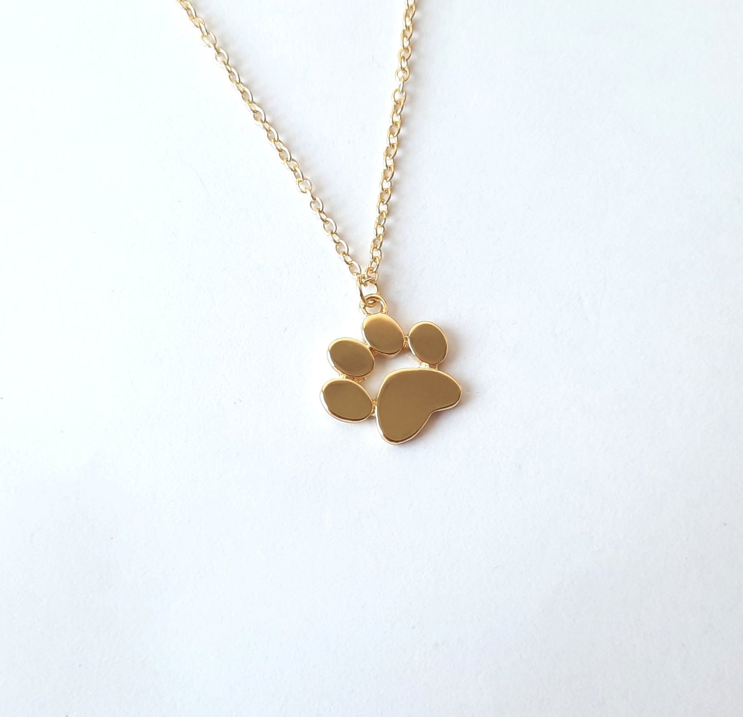 Kette Pfote Abdruck golden Tatze Hund Wolf Katze Bär
