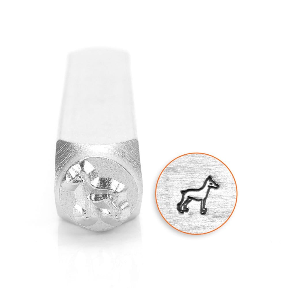 1 Design Stempel Hund Schlagstempel Punze Dobermann