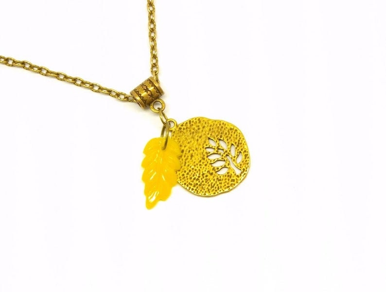 Kette Eule Anhänger nach Wahl bronze vintage Vogel lang Baum Blatt Libelle