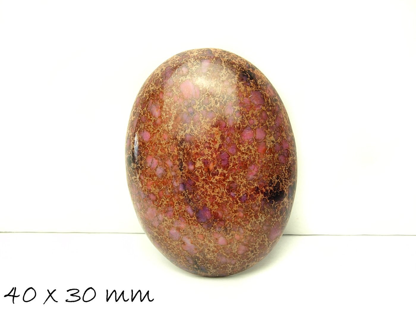 1 Stk Cabochon, Regalit, 40 x 30 mm, lila