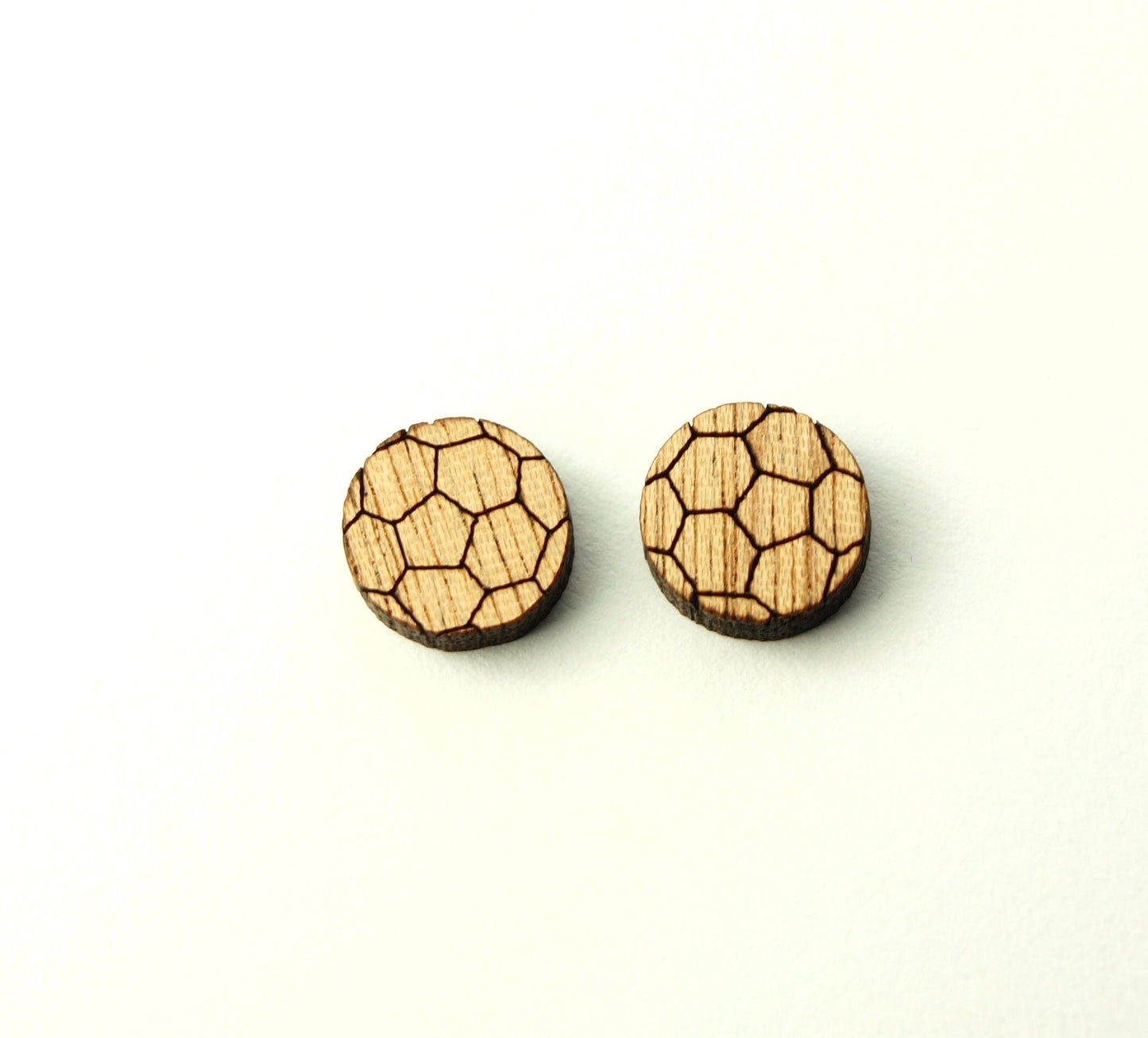Ohrstecker Ball Fussball Handball Holz Ohrringe Stecker