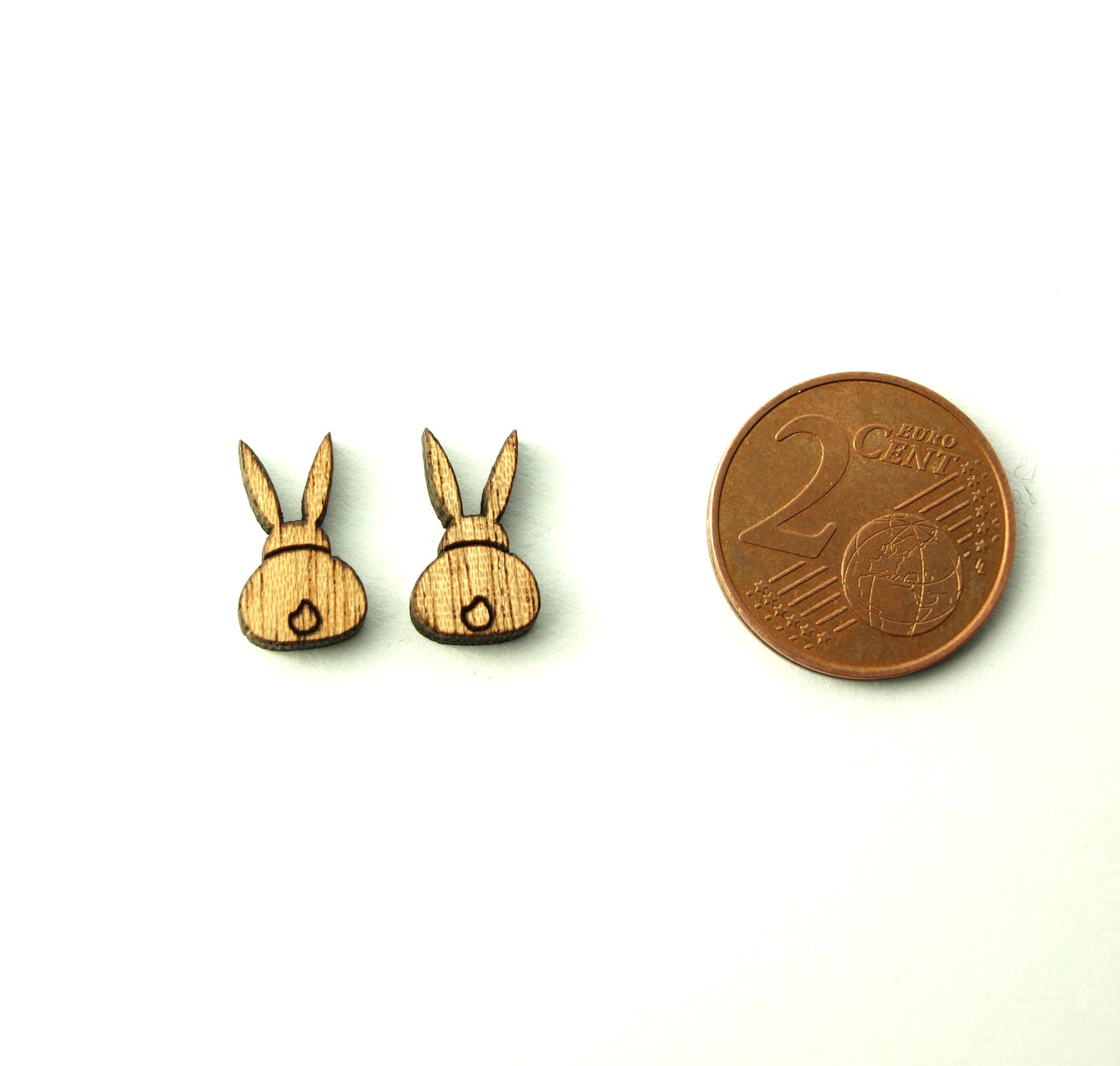 Ohrstecker Hase Kaninchen Holz Ohrringe Stecker