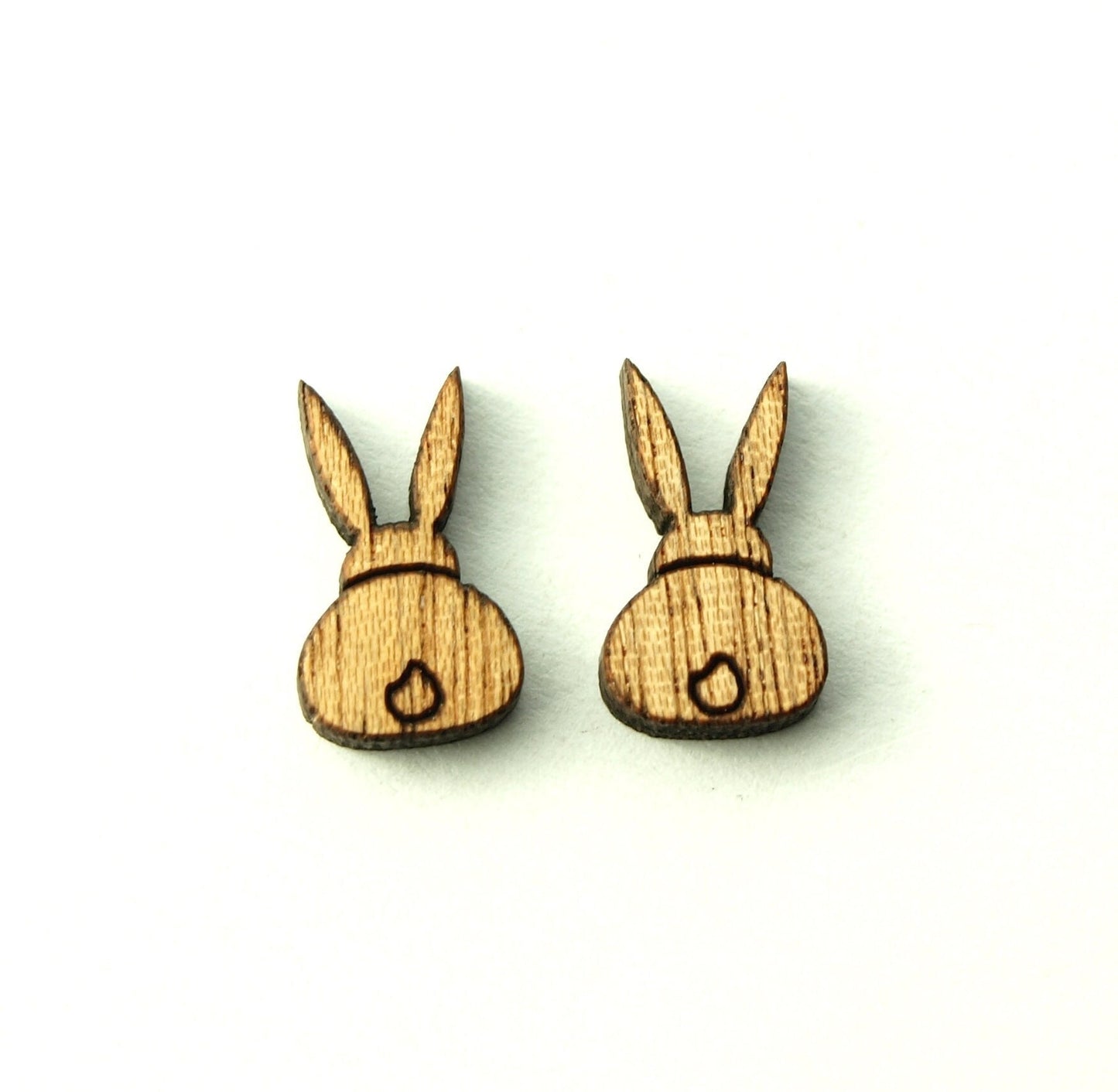 Ohrstecker Hase Kaninchen Holz Ohrringe Stecker