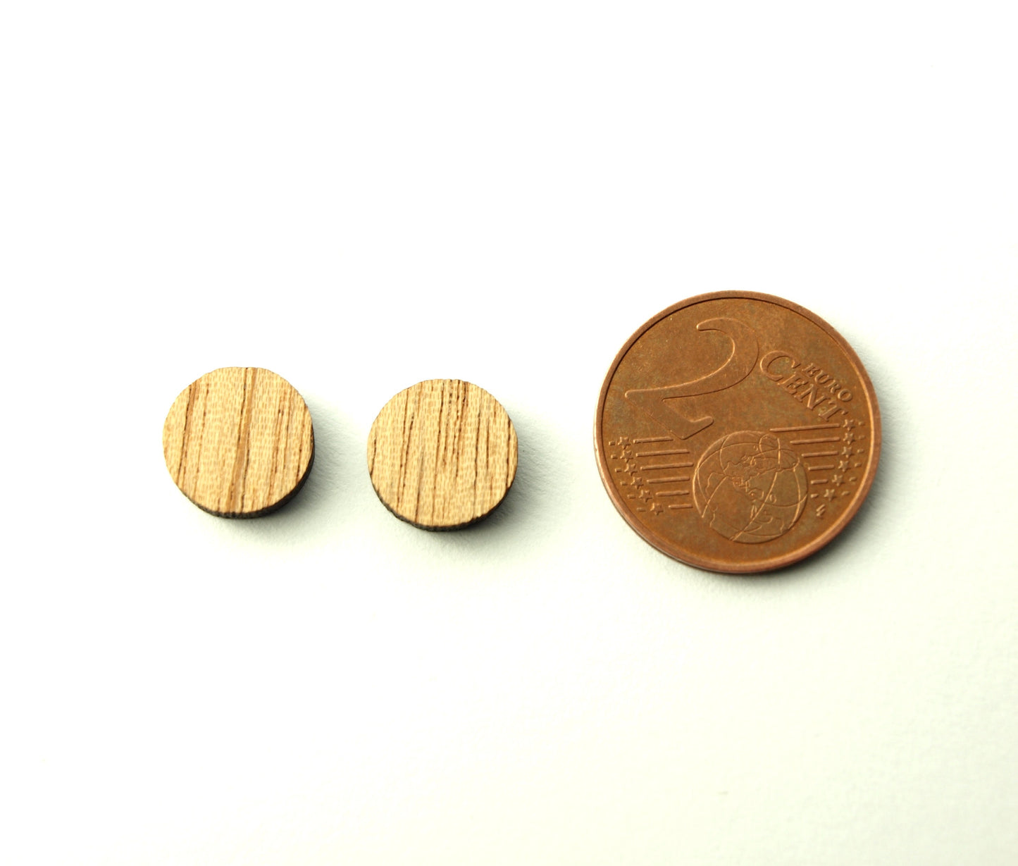 Ohrstecker Ball Tennisball Holz Ohrringe Stecker
