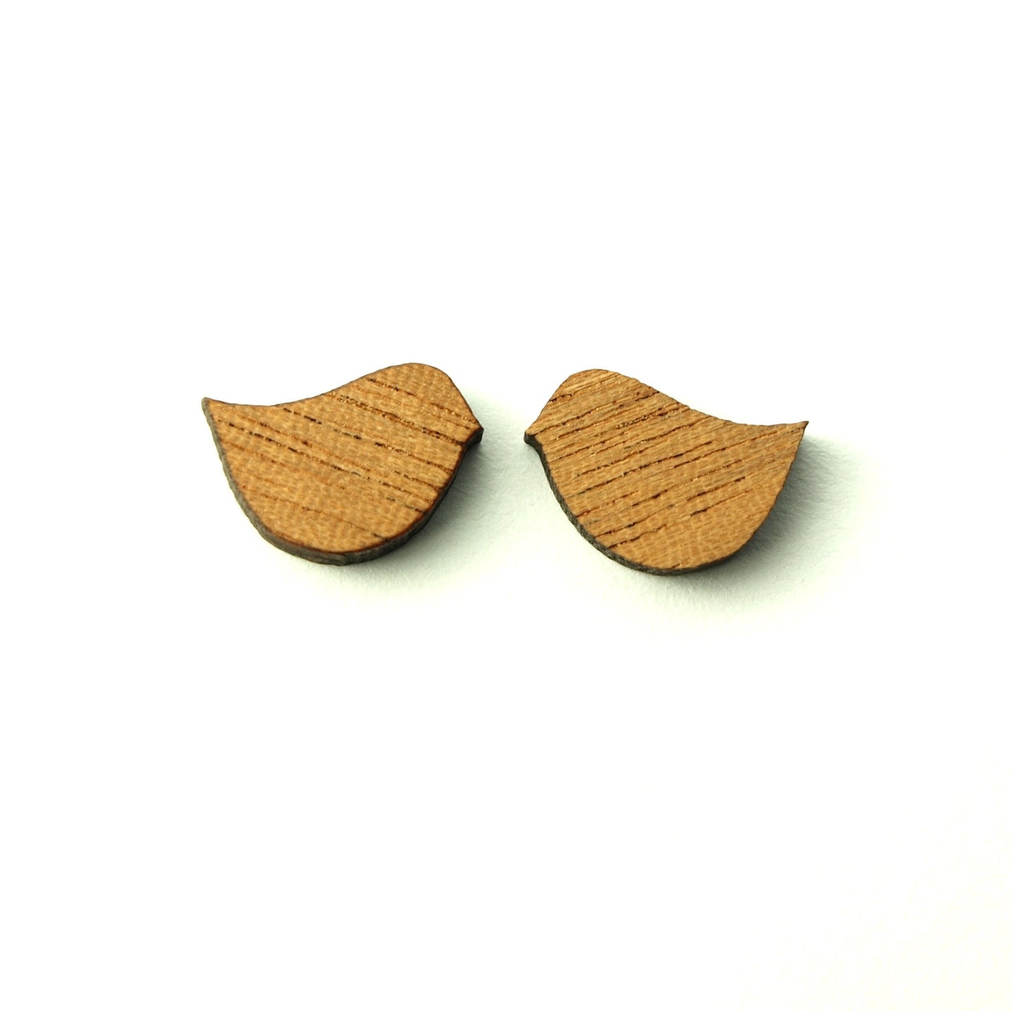 Ohrstecker Vögel Spatz Meise Holz Ohrringe Stecker nach Wahl