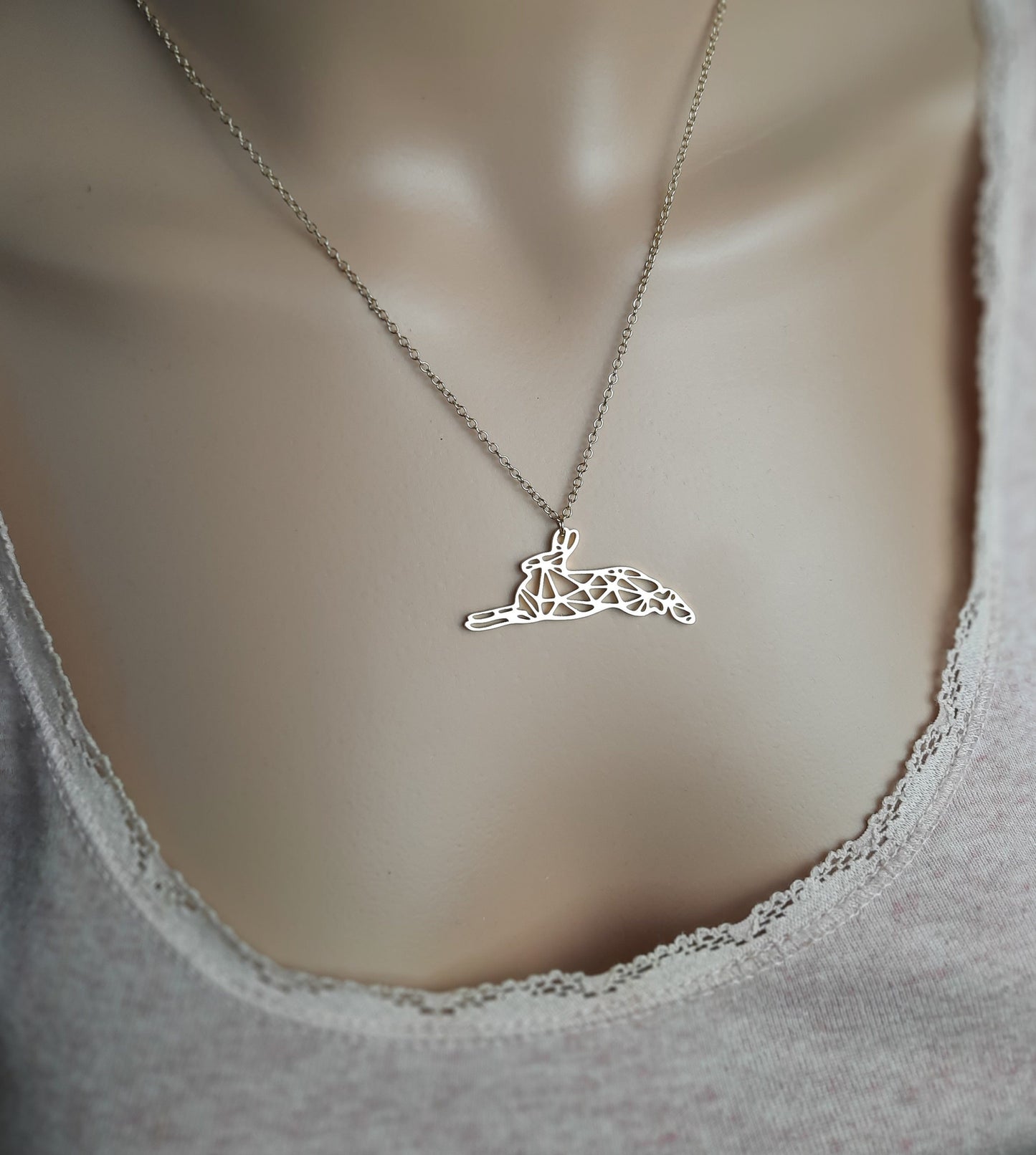 Kette Hase Kaninchen Wald Natur Anhänger Farbe nach Wahl