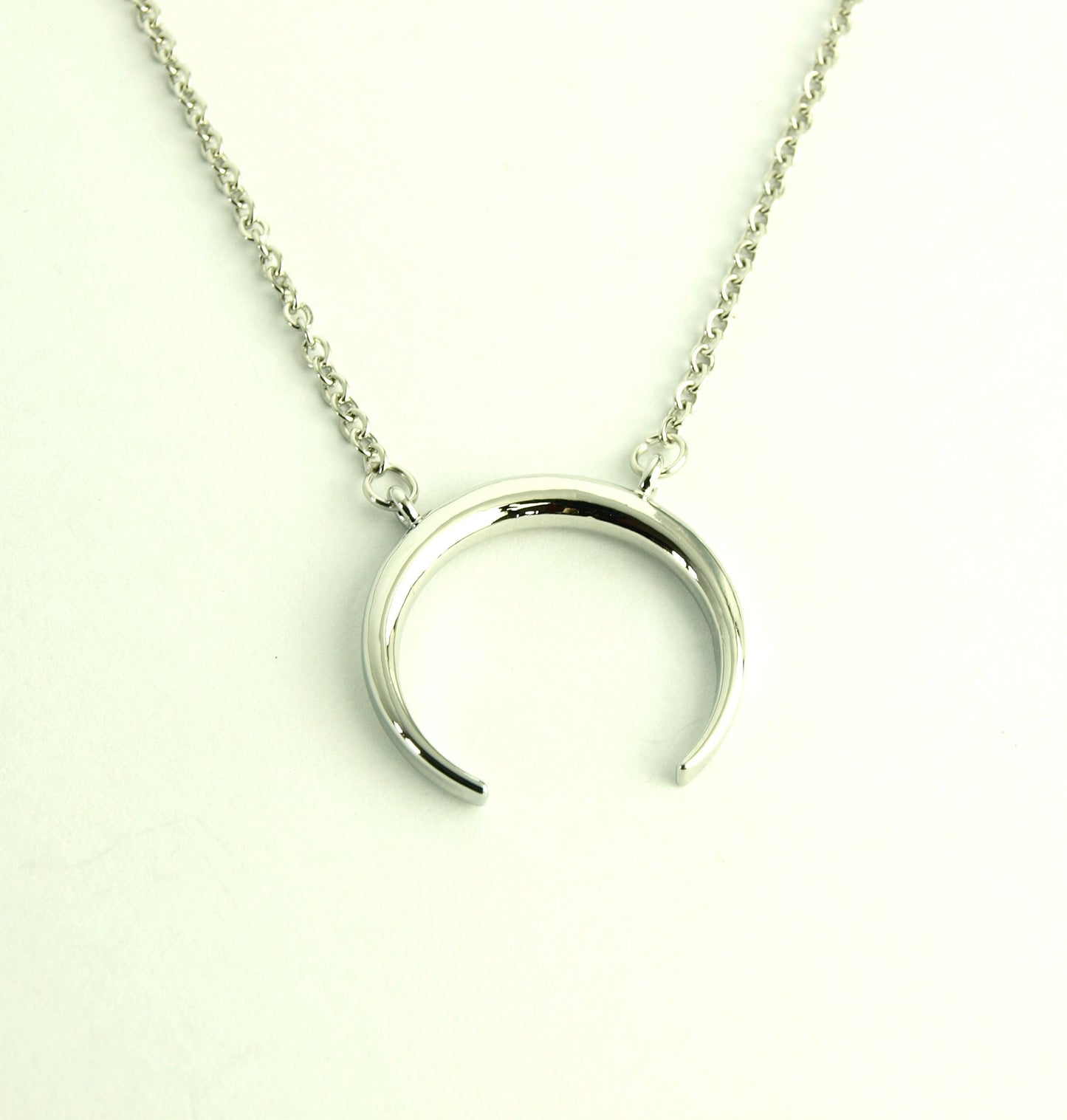 Kette Mond Nacht Himmel Edelstahl Anhänger silbern