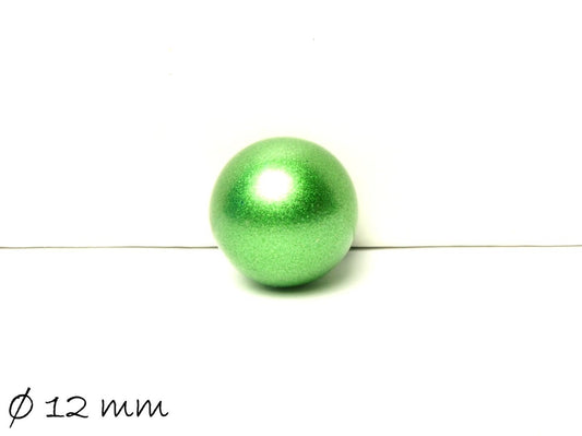 1 Stück Klangkugel, Ø 12 mm, Grün