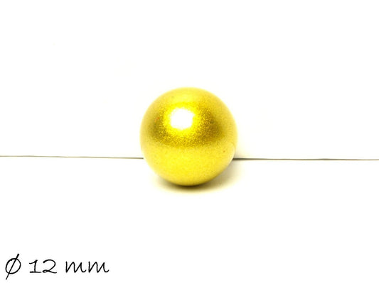 1 Stück Klangkugel, Ø 12 mm, Gold
