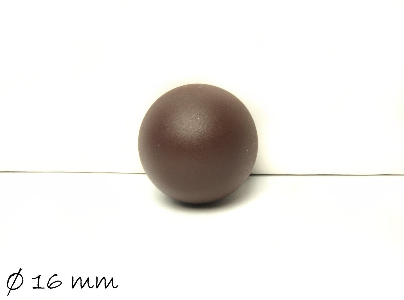 1 Stück Klangkugel, Ø 16 mm, Braun, Variante 2