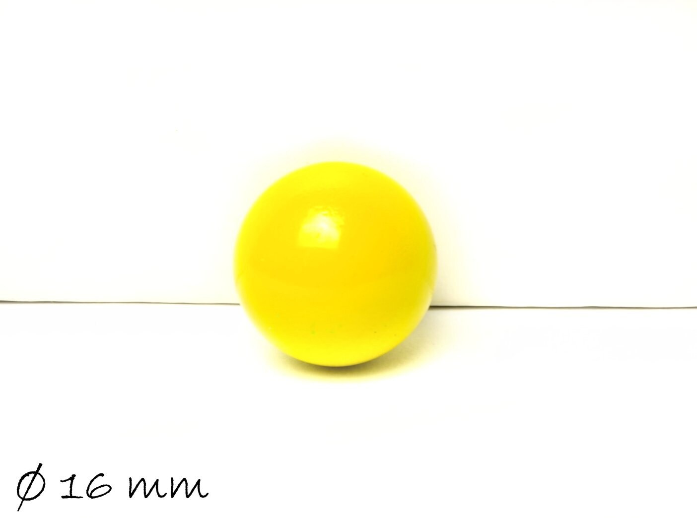 1 Stück Klangkugel, Ø 16 mm, Gelb