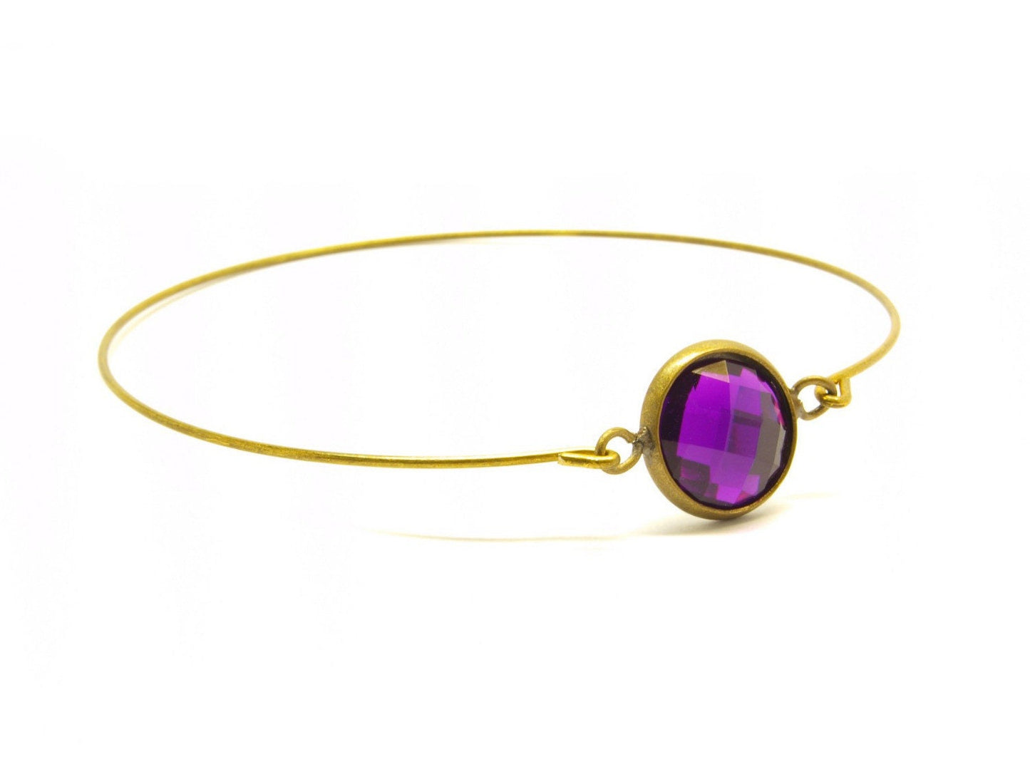 Armreif facettierter Cabochon Glas Spiralreif silber bronze Muster nach Wahl