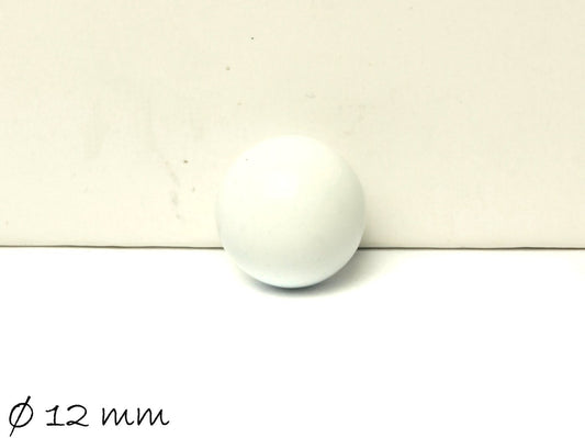 1 Stück Klangkugel, Ø 12 mm, Weiß