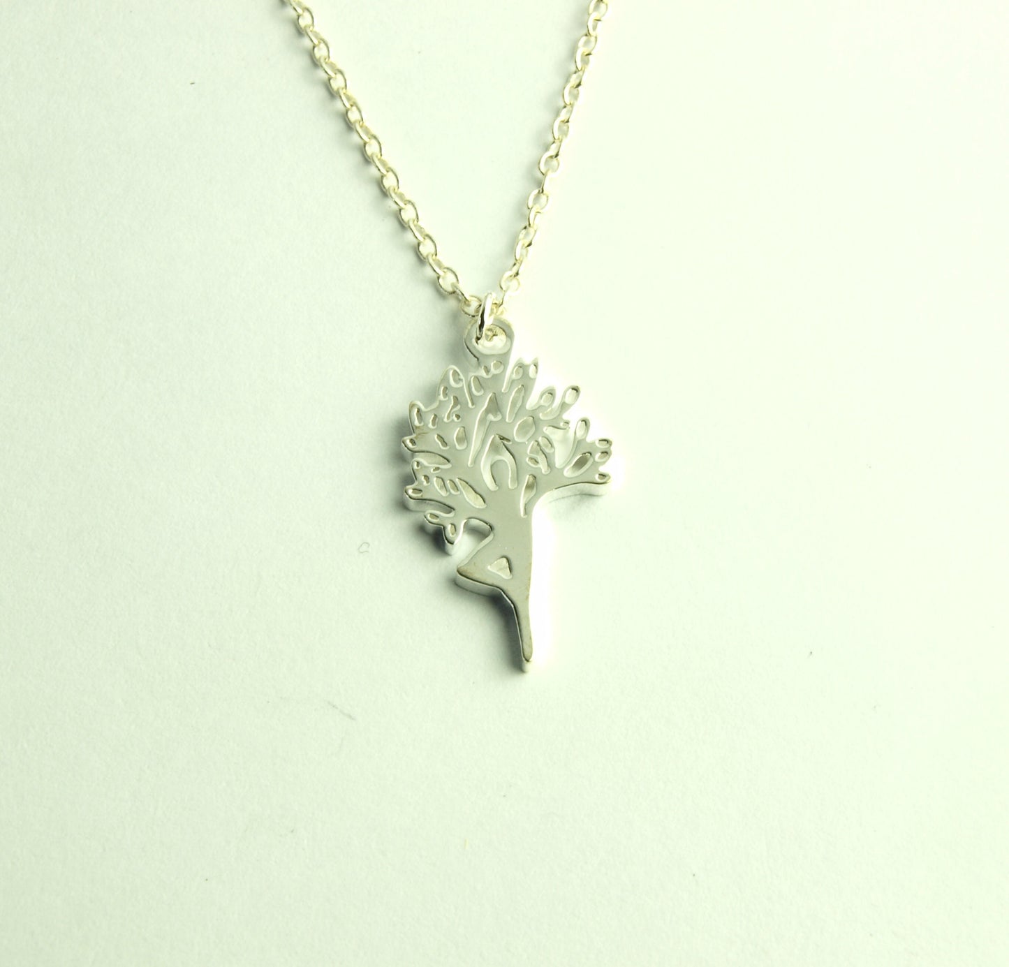 Kette Waldgeist Baum Fee Elfe Kind Farbe nach Wahl silbern golden rosé golden