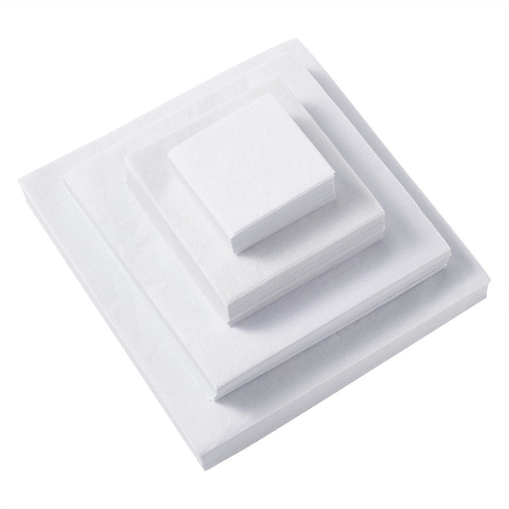 Set Transparentpapier, Transluzentes Pauspapier, Kalligraphie-Kopierpapier, Weiß, 5 x 5 cm/8 x 8 cm/12 x 12 cm/15 x 15 cm