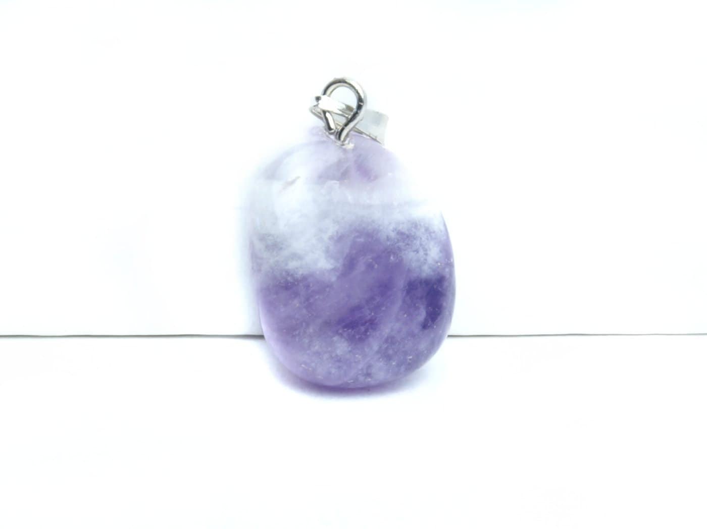 1 Stück Nugget Anhänger Edelstein Amethyst, Aventurin, Rosenquarz, Weiße Jade, Unakite