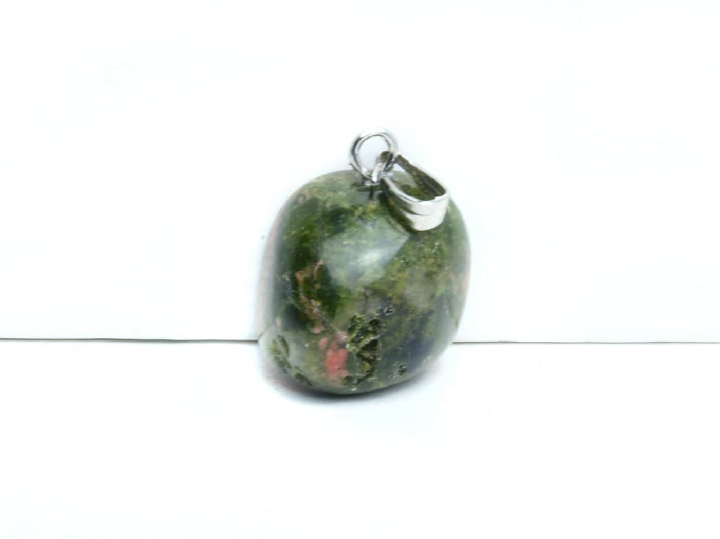 1 Stück Nugget Anhänger Edelstein Amethyst, Aventurin, Rosenquarz, Weiße Jade, Unakite