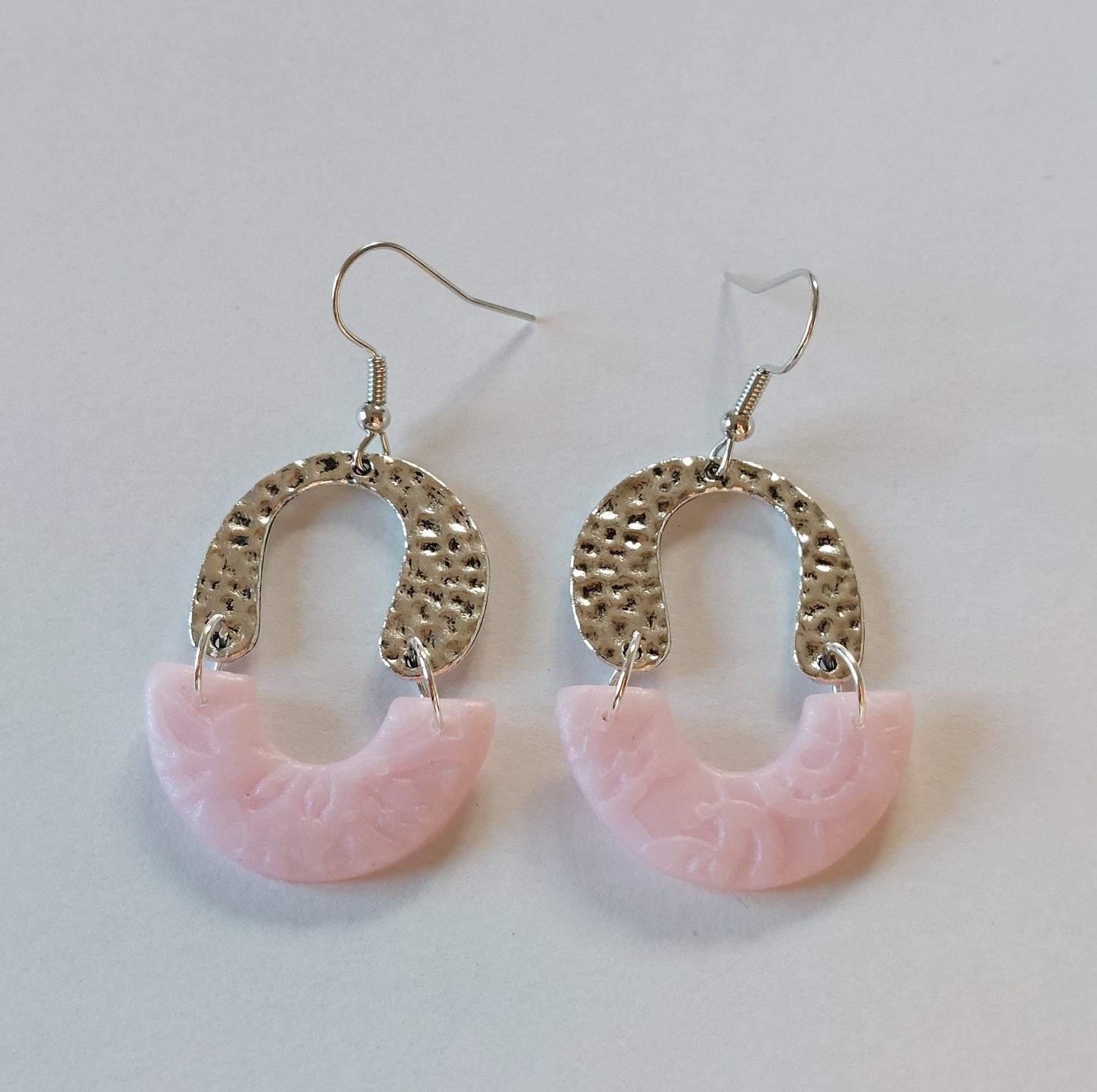 Statement Ohrringe Polymer Clay orientalisch rosa nach Wahl