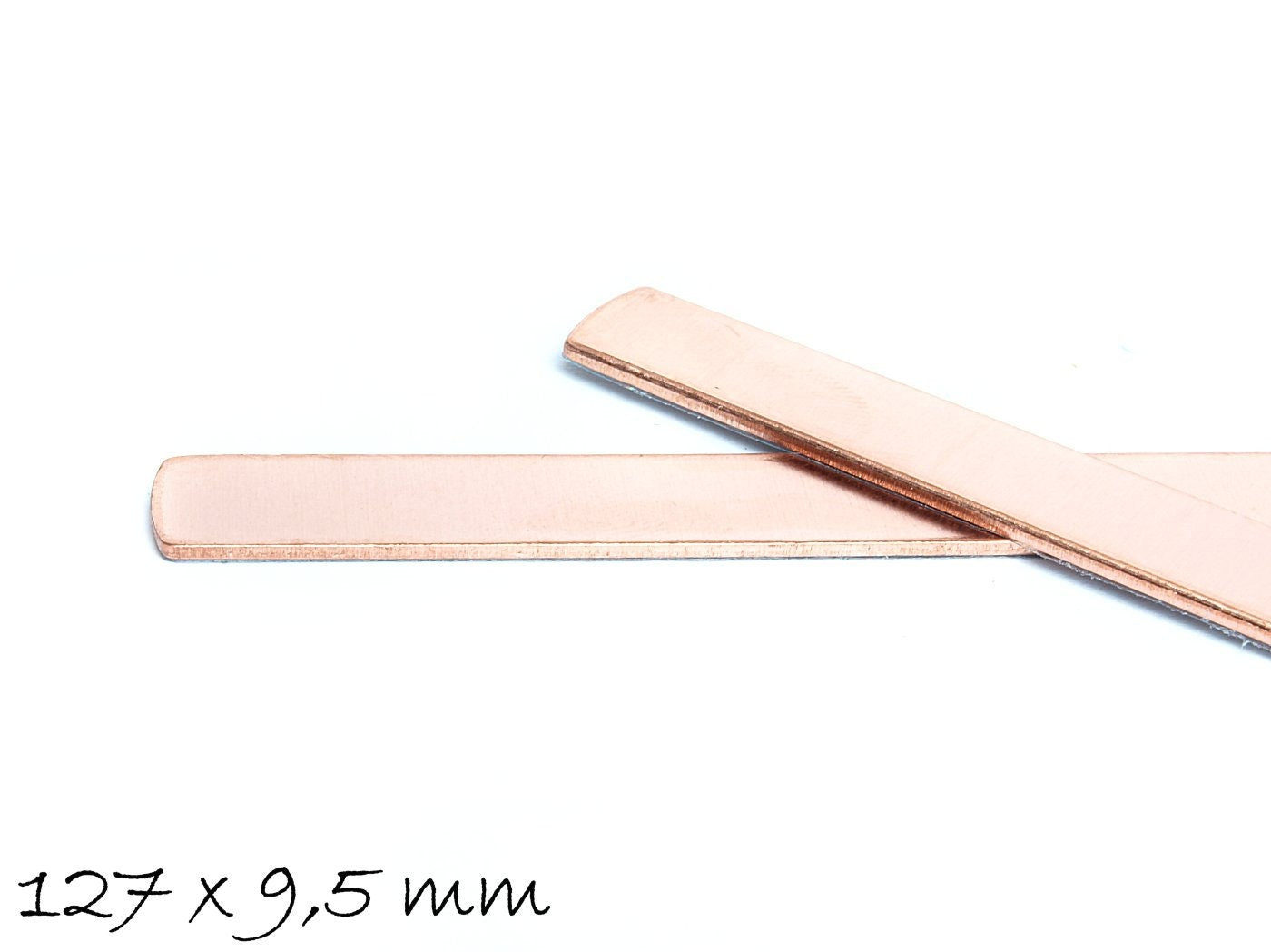 2 Stück Armband Rohling aus Kupfer, 12,7 x 0,95 cm