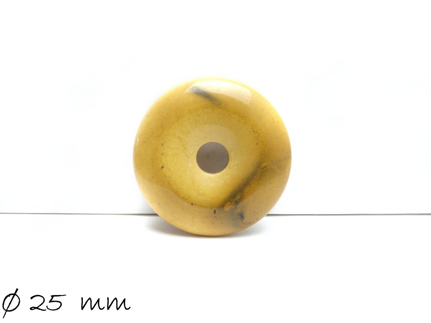 1 Stück Edelstein Donut Anhänger, Mookaite Jasper Ø 30 mm