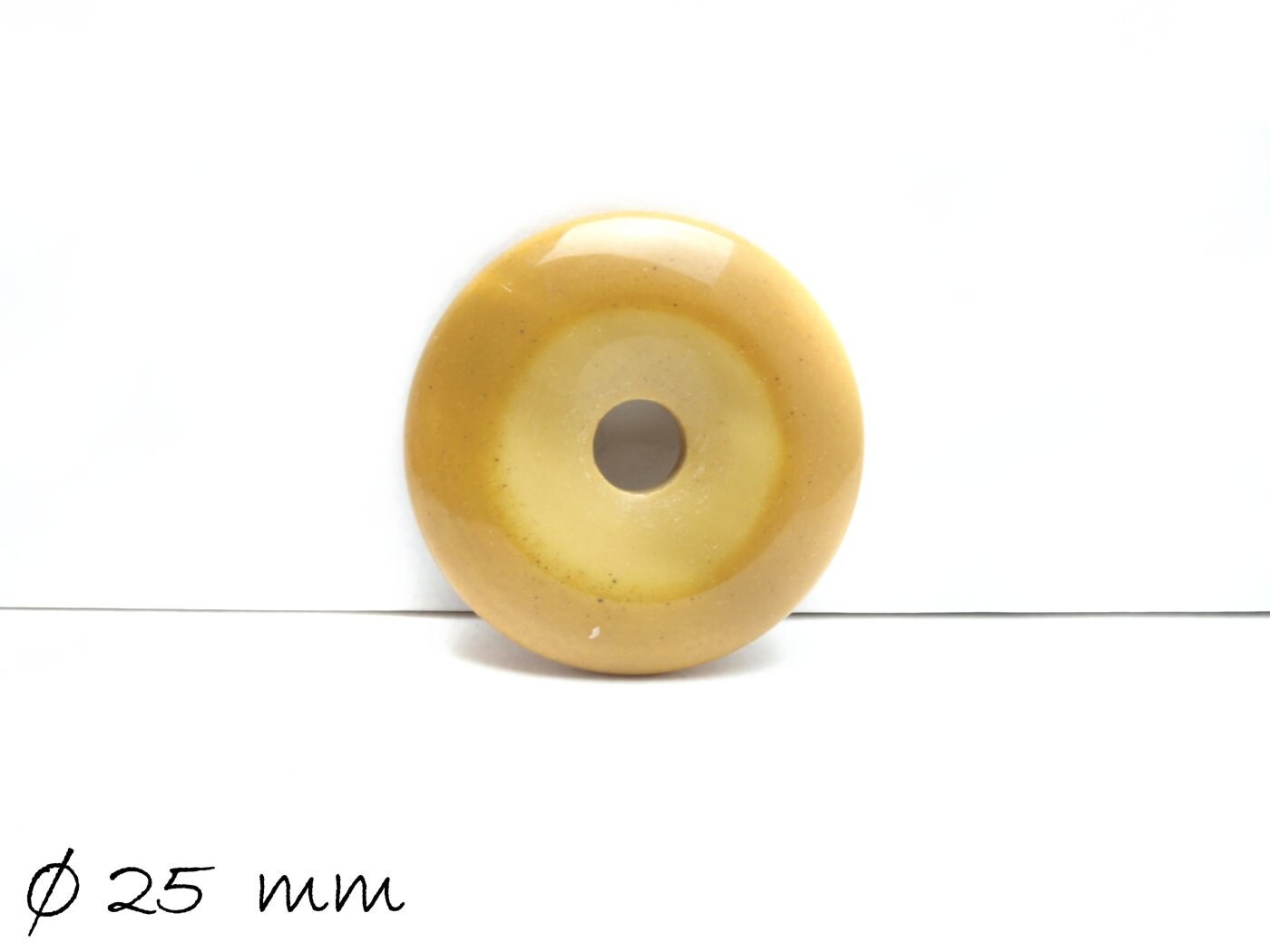 1 Stück Edelstein Donut Anhänger, Mookaite Jasper Ø 30 mm
