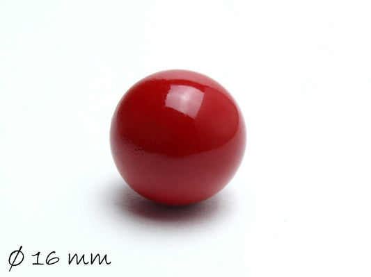 1 Stück Klangkugel, Ø 16 mm, Rot