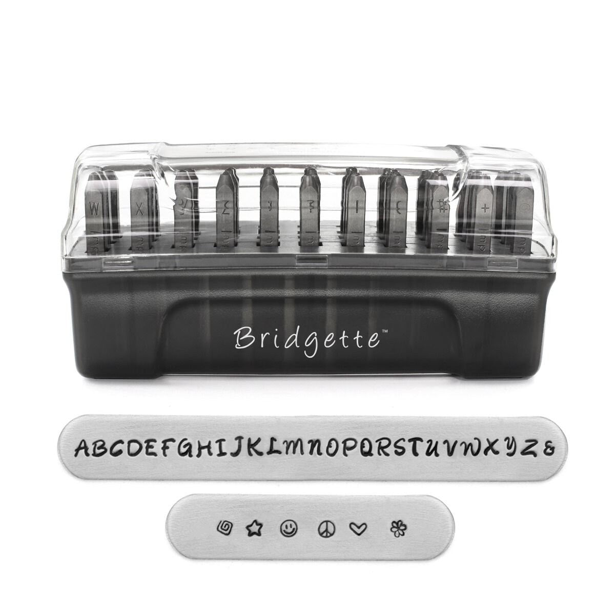 1 Set Buchstaben Stempel ImpressArt 3mm Bridgette Signature Großbuchstaben