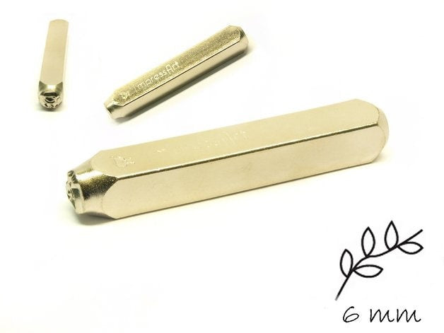 1 Stück Design Stempel Blatt Zweig Schlagstempel Punze