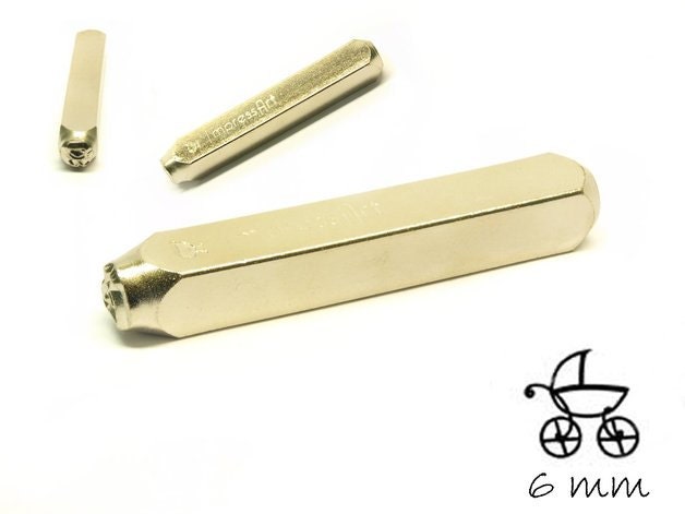 1 Design Stempel Kinderwagen Schlagstempel Punze
