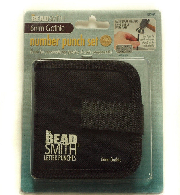 1 Set Zahlen Stempel Punze 6 mm Gothic