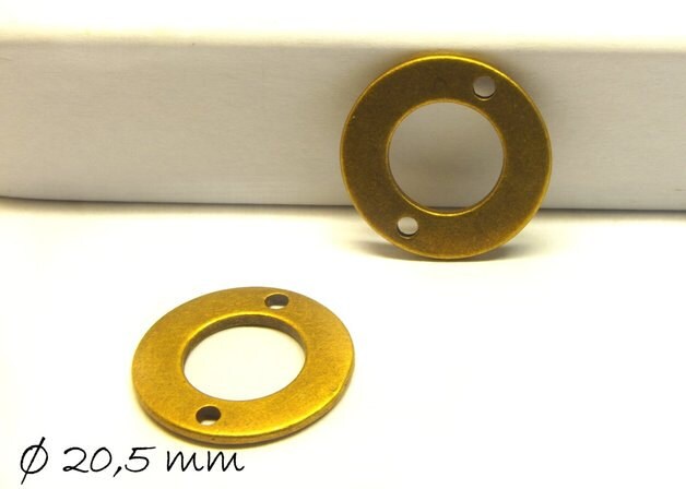 10 Stück Verbinder Stempel Plättchen bronze Rohling