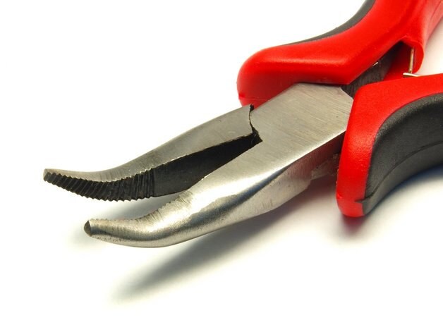 1 Stück gebogene Flachzange Schmuckzange