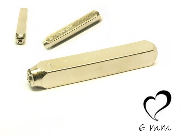 1 Design Stempel Herz Heart Schlagstempel Punze Variante 2