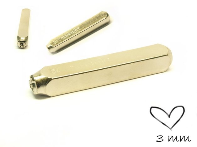 1 Design Stempel Herz Heart Schlagstempel Punze