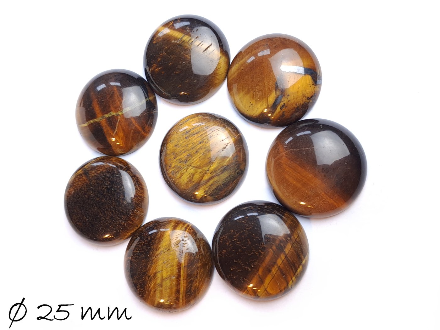 B-WARE - Edelstein Cabochons Tigerauge, verschiedene Größen